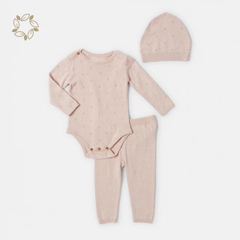 Organic cotton 3 Piece Organic Newborn Set toddler boys baby clothing sets organic cotton sustainable Newborn Outfits