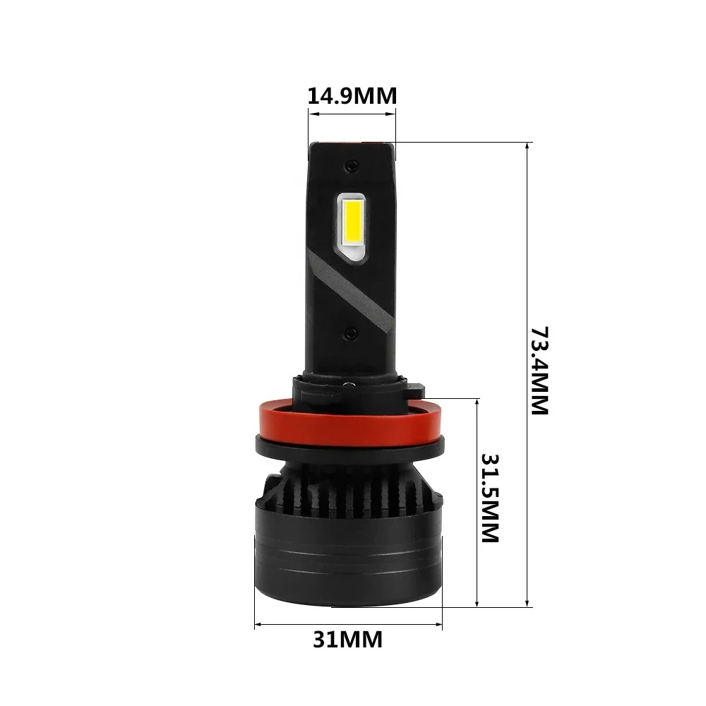 Newest F3 H4 90w 20000lm h4 9005 9006 880 canbus error free F3 Led headlight bulbs for halogen replacement