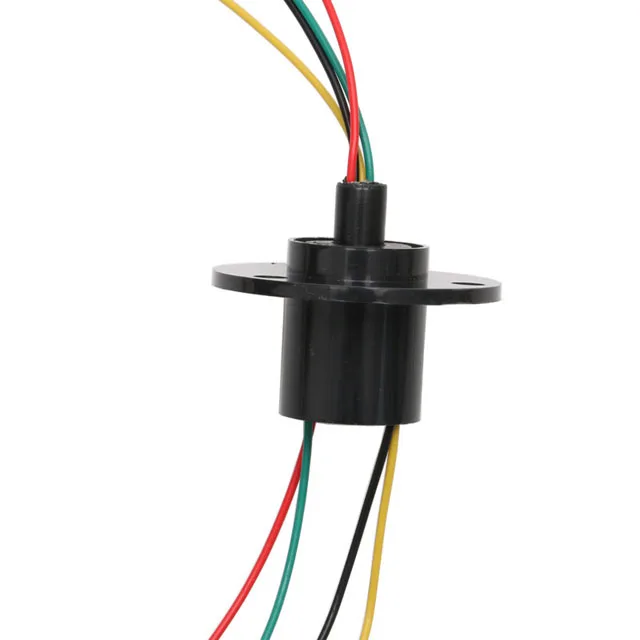 360 Degree Unlimited Rotation Conductive Slipring OD 22mm 4 Wire 5A High Current Electric Slip Ring Rotary Joint Connector