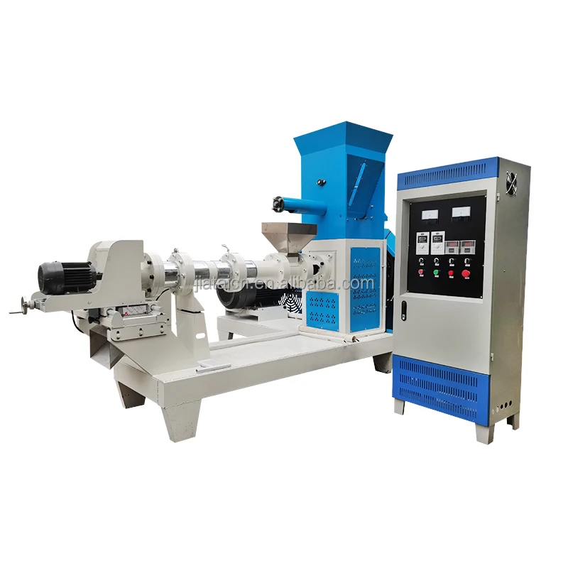 Extruded Animal Feed Pet Food  Processing Line Extruder Soya Bean / Small Scale Fish Feed Extruder For Sale