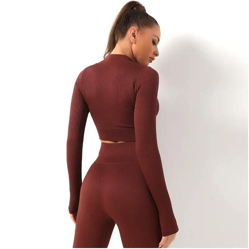 Yoga Set Sports Bra For Women Womens Sports Bras High Waisted Crop Top Polyamide Elastane Leggings