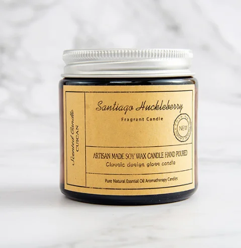 Wooden Wick Glass Jar Nature Soy Wax Scented Candles