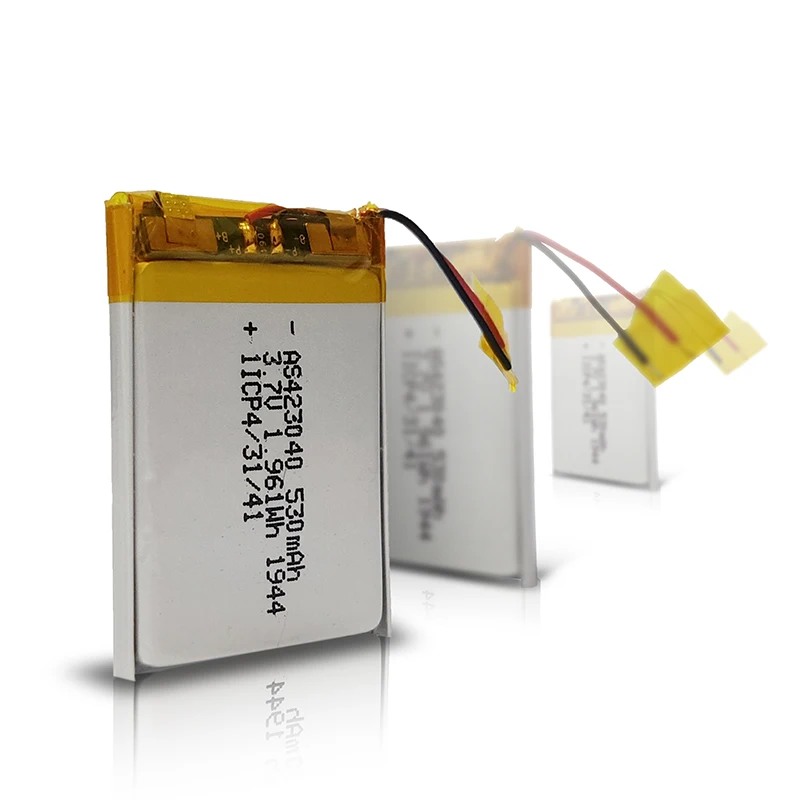  Перезаряжаемый литий-полимерный аккумулятор UL2054/IEC62133/KC сертификаты 423040 3 7 в 500 мАч