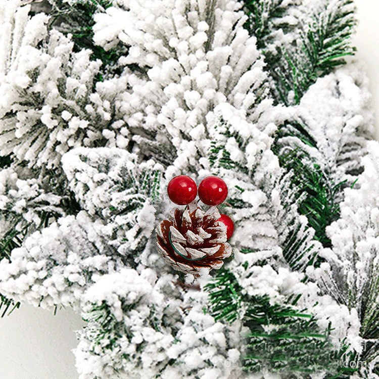 2.7 meters  hanging ornament flower rattan rack flocking wreath rattan christmas decorations