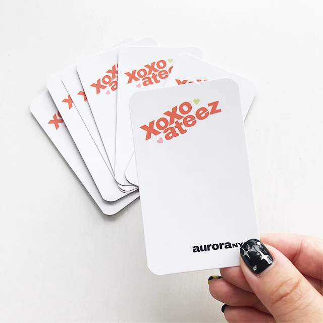 Wholesale custom hot sale photo pattern printing kpop event paper cards photocards