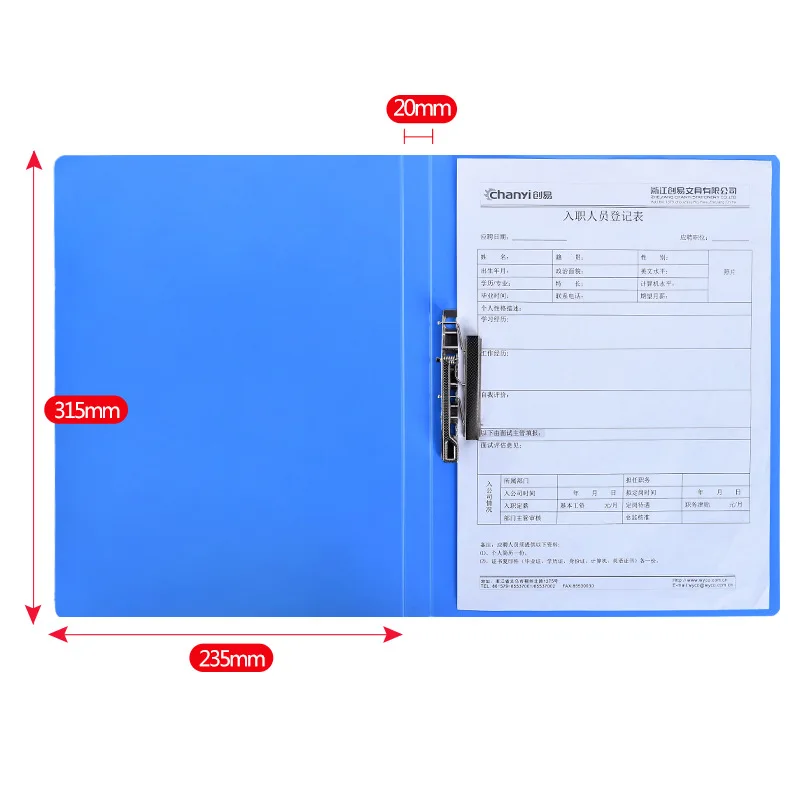 Wholesale Office School Stationery A4 Conference File Folder Spring File Folder With Clips