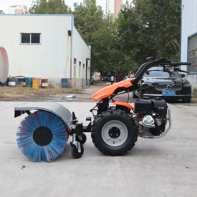 Multi-functional Diesel  Mini Snow Blower Machine Hydraulic Popular Snowplows  Walk Behind Snow Removal Machine Price