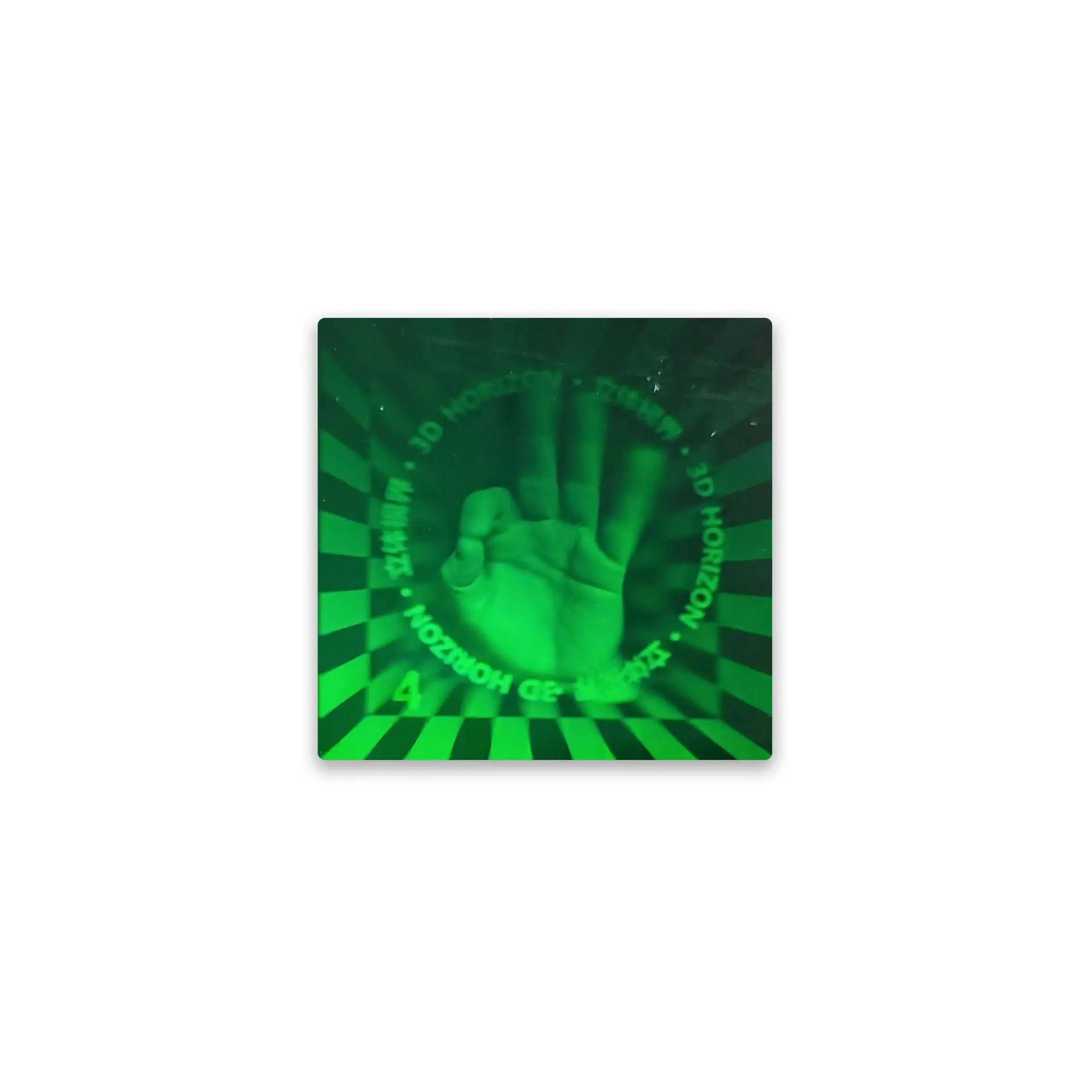 2024 new Custom Design Laser Engraved Sticker Laser Printing Medical Paper Adhesive Hologram Sliver 3D Stamping Sticker