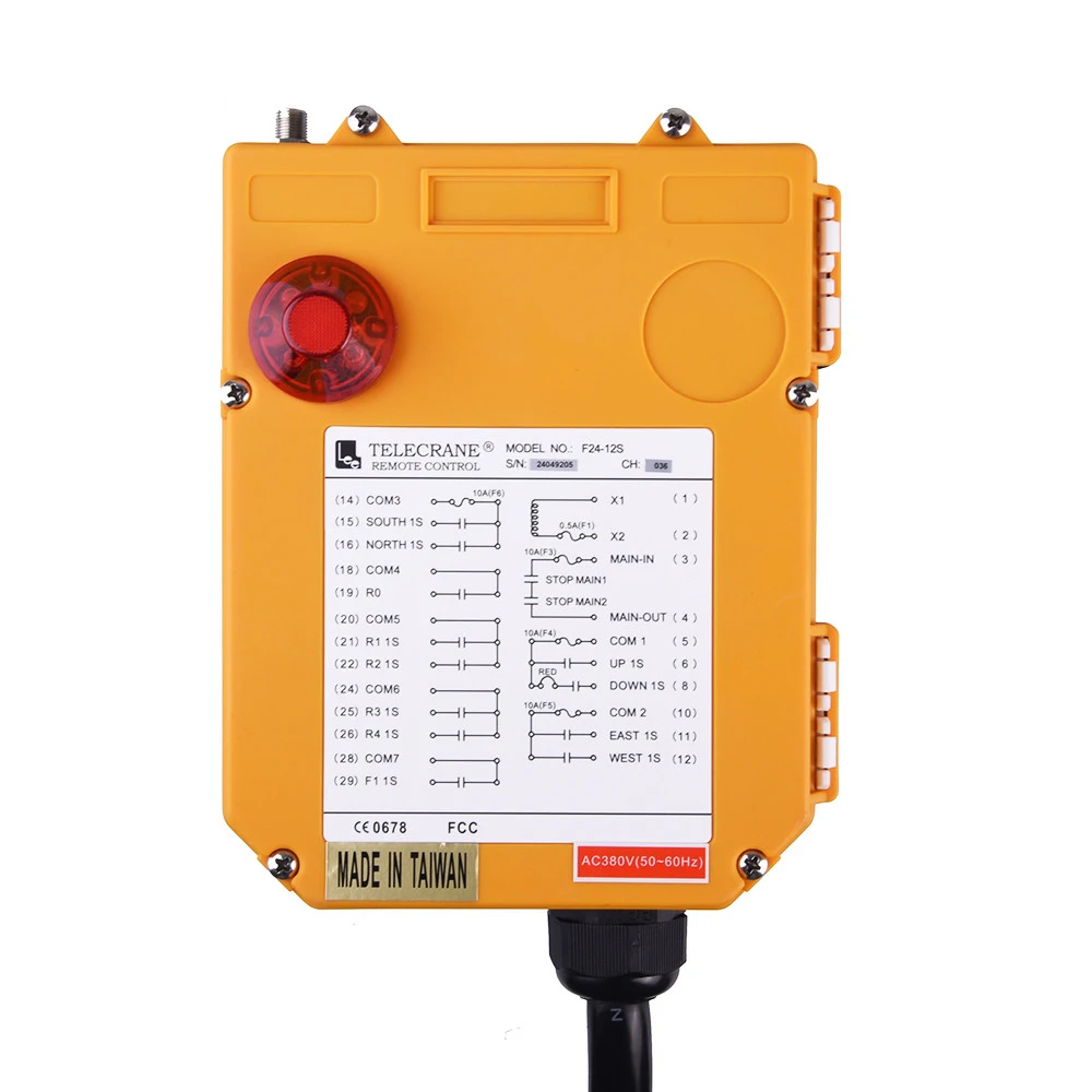 F24-12S 12 Channels Industrial electric radio traveling remote control system