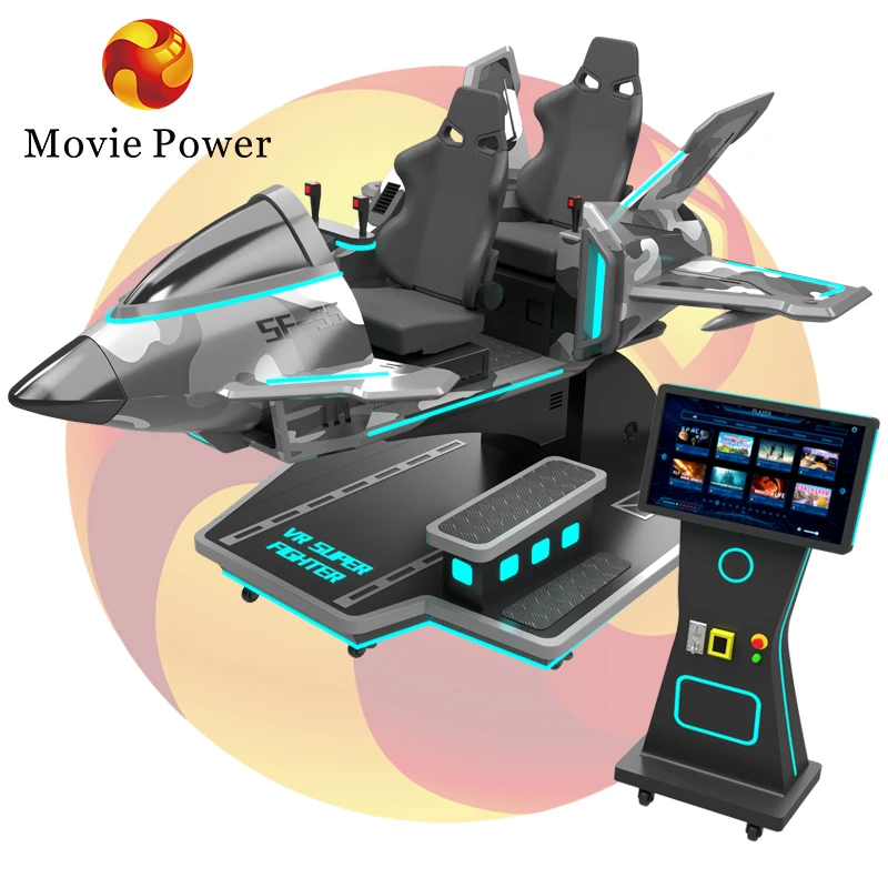 MoviePower VR Super Fighter Virtual Reality Game Machine Aerial Gunfire VR Shooting Game Flghter Simulator