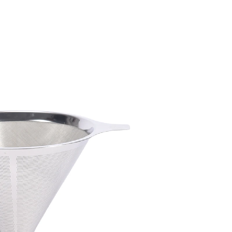 Reusable Coffee Filter drip strainer Coffee Dripper mesh Stainless Steel Metal Cone Coffee Filter