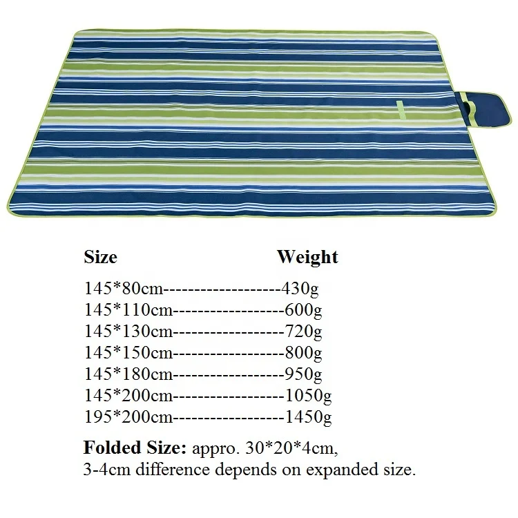 
NatureEcho Portable Large Outdoor Lightweight PVC Waterproof Beach Blanket For Picnic 