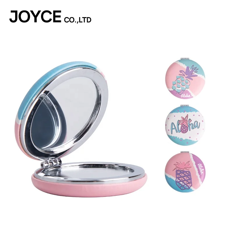 Custom Made Wholesale Price Metal Pocket Mirror Portable Small Cosmetic Makeup Mirror