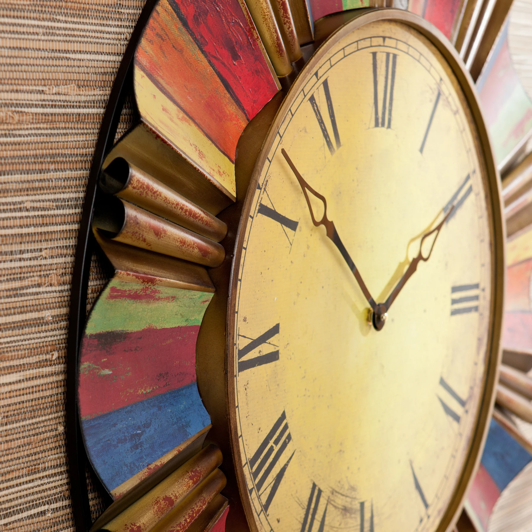 Новые популярные цветные настенные часы для гостиной