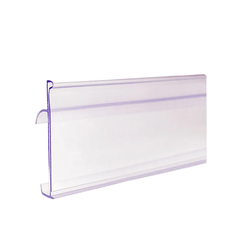 Supermarket Plastic Data Strip Holder Multi Color Price Tag Label For Gondola Shelves