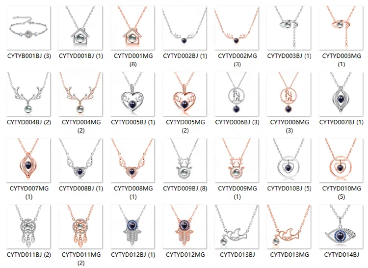 Ожерелье из розового золота S925 с памятью влюбленных, подарок на день Святого Валентина, проекционное ожерелье с надписью «I Love You» на 100 языках