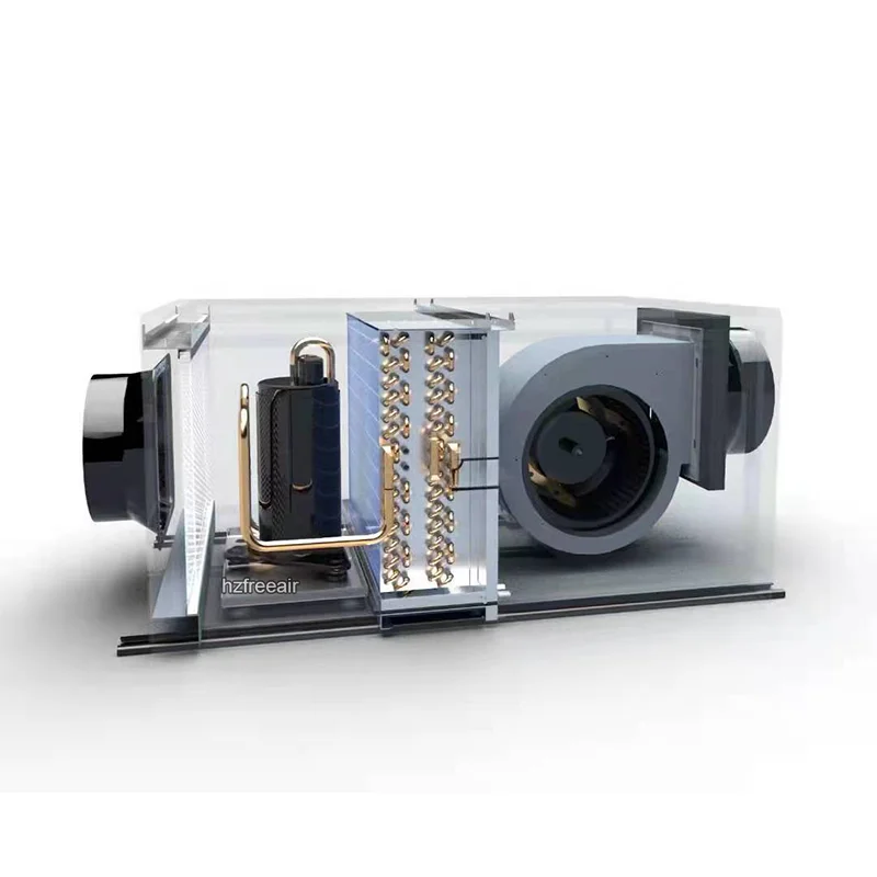 50 L/Day ceiling concealed ducted type air dehumidifier industrial price  greenhouse equipment