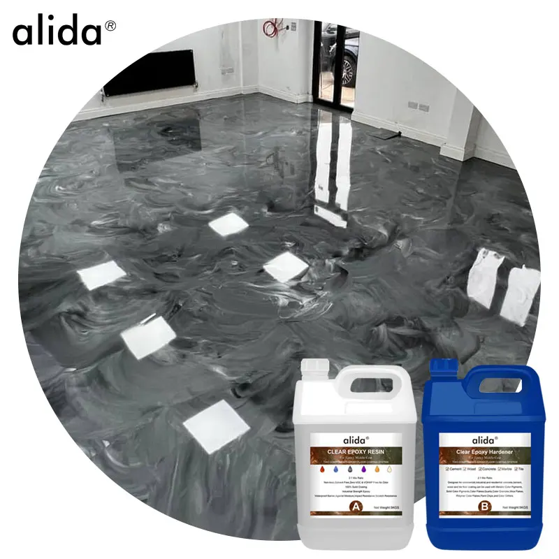 Wholesale Good Hardness Epoxy Primer Middle Top Coat Epoxy Floor Coating for Metallic Floor