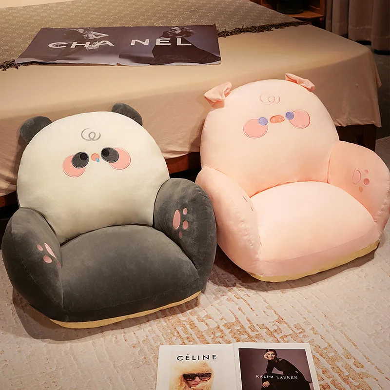 New Stock Arrival Cat Pig Panda Animal Sofa Chair Custom Stuffed Plush Toy For Kids