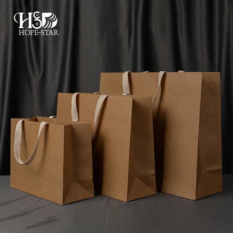 Free Sample Brown Red Black Green Paper Bags Clothing Shoes Custom gift Bag Packaging Wholesale