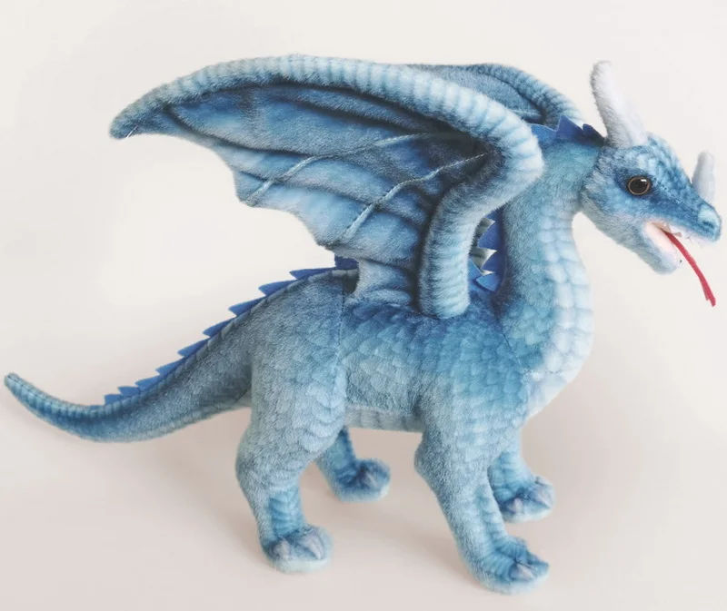 hot selling simulation flying dragon plush toy lifelike plush winged dragon stuffed animal toy