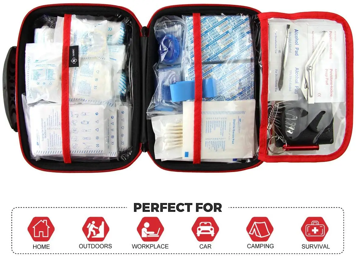 Certificate Small Travel Hard Cover Shell Carrying Tool EVA Medical First Aid Kit Case With Lining Velvet