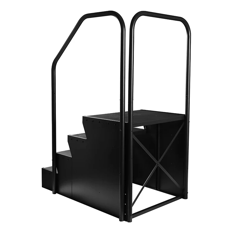 High Bearing 4-Steps Durable Grey SPA Tub Ladder Outdoor Whirlpool Step