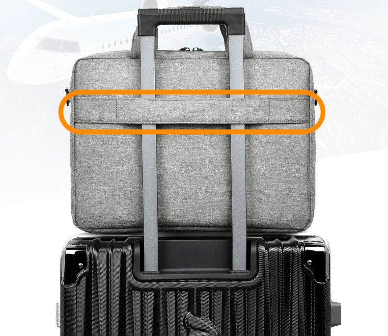 Business Office Laptop Bag Large Capacity Handheld Shoulder Crossbody Bag for Men Executive Briefcase Hot Sale