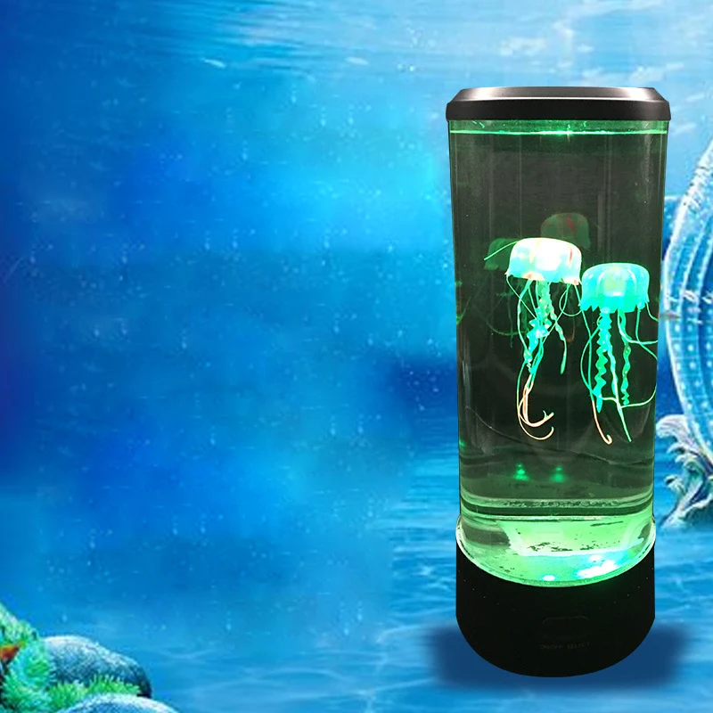 LED Remote Control Fantasy Jellyfish Lamp Night Light Color Changing Aquarium Jellyfish Lamp Lava Lamp