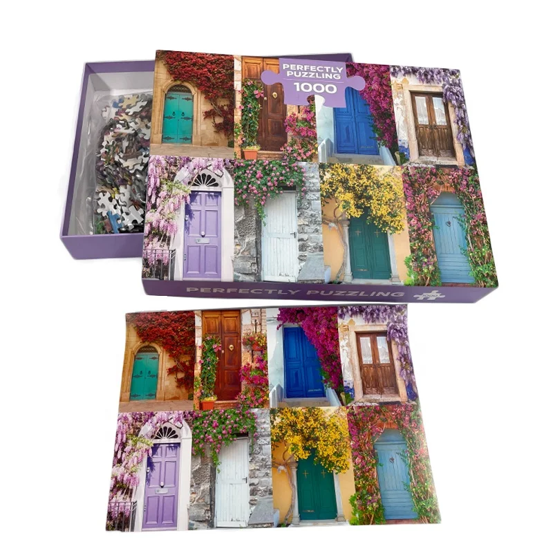 Factory Price Custom Printing Landscape Puzzles 1000 Pieces Adult Jigsaw Puzzles for  Rompecabezas