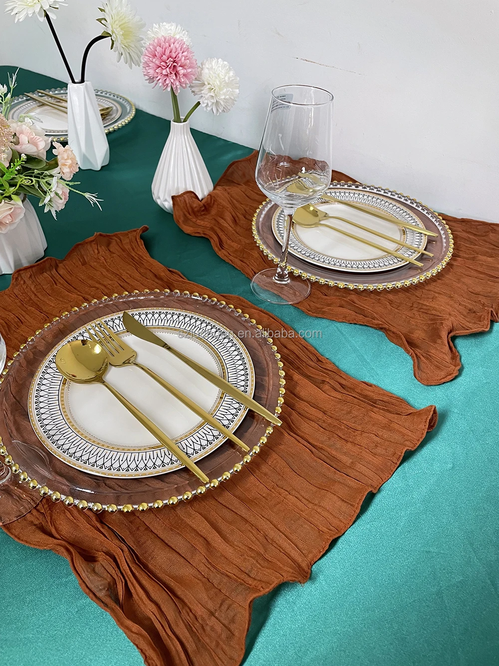 Luchuan Cheap Cloth Napkins Terracotta Cheesecloth Napkins Wholesale Cheesecloth Napkins Wedding