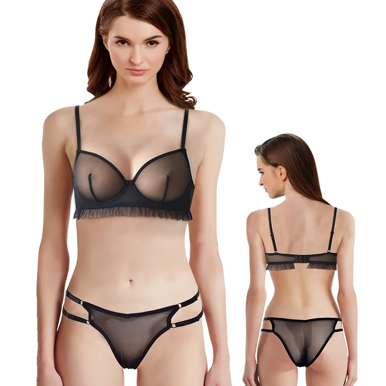 Custom Label Wholesale Intimates Women Underwear Set Soft Cup Underwire Bra And Panty Sets Ladies Sexy Lingerie