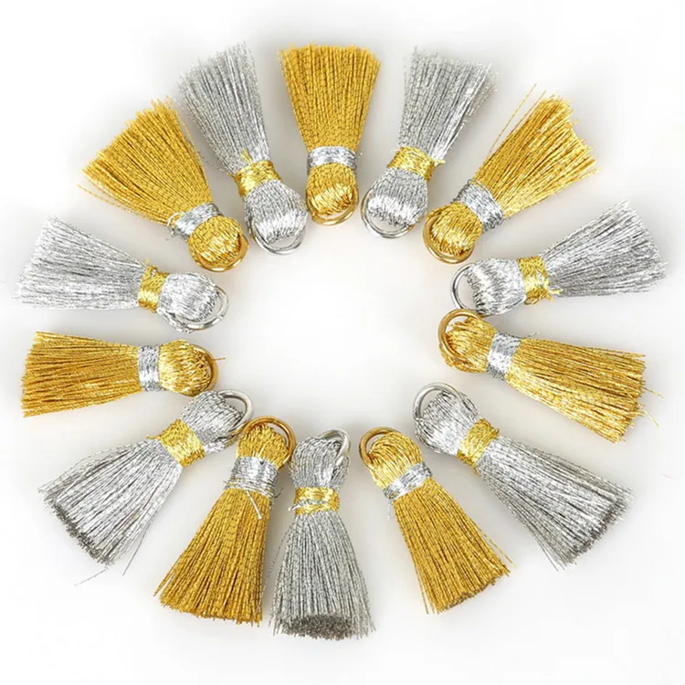 
Factory Handmade Good Quality Metallic Tassel for Paper Card China Home Textile Curtain Decorative Cellphone Garment 