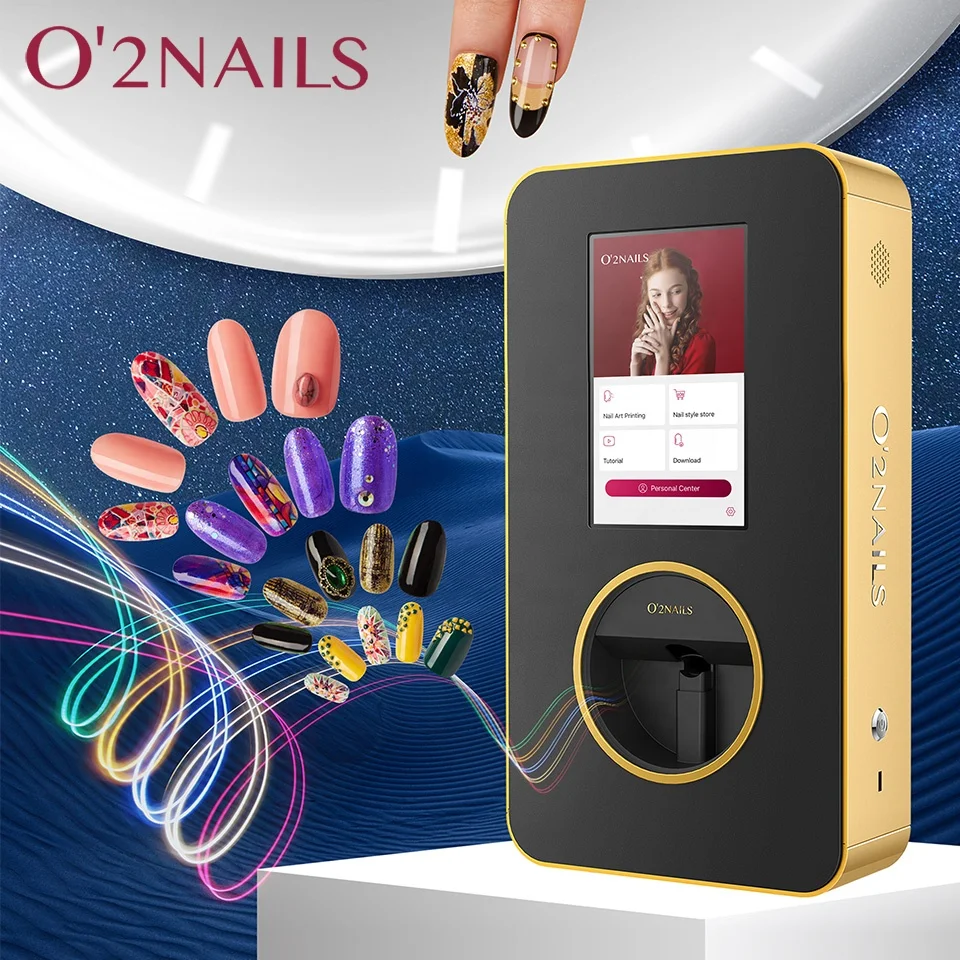 O2NAILS Hot sale nail painting machine desktop nail printer X12 DIY printer with no limited design on your nail