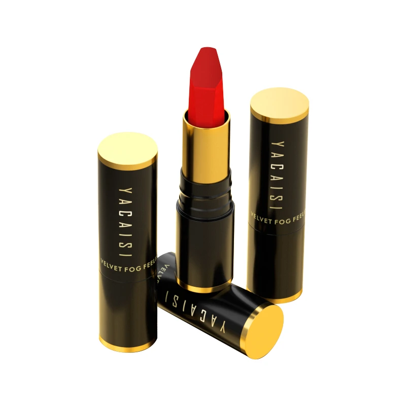 YACAISI Makeup Lipstick Wholesale Cruelty Free Lasting Silky Non-sticky Cup Velvet Matte Creamy Lip Gloss Stick Lipstick Set