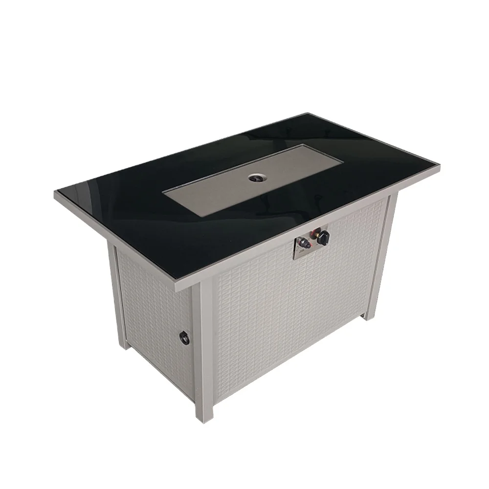 Outdoor Propane Gas Fire Pit Table for Outdoor, Garden, Backyard