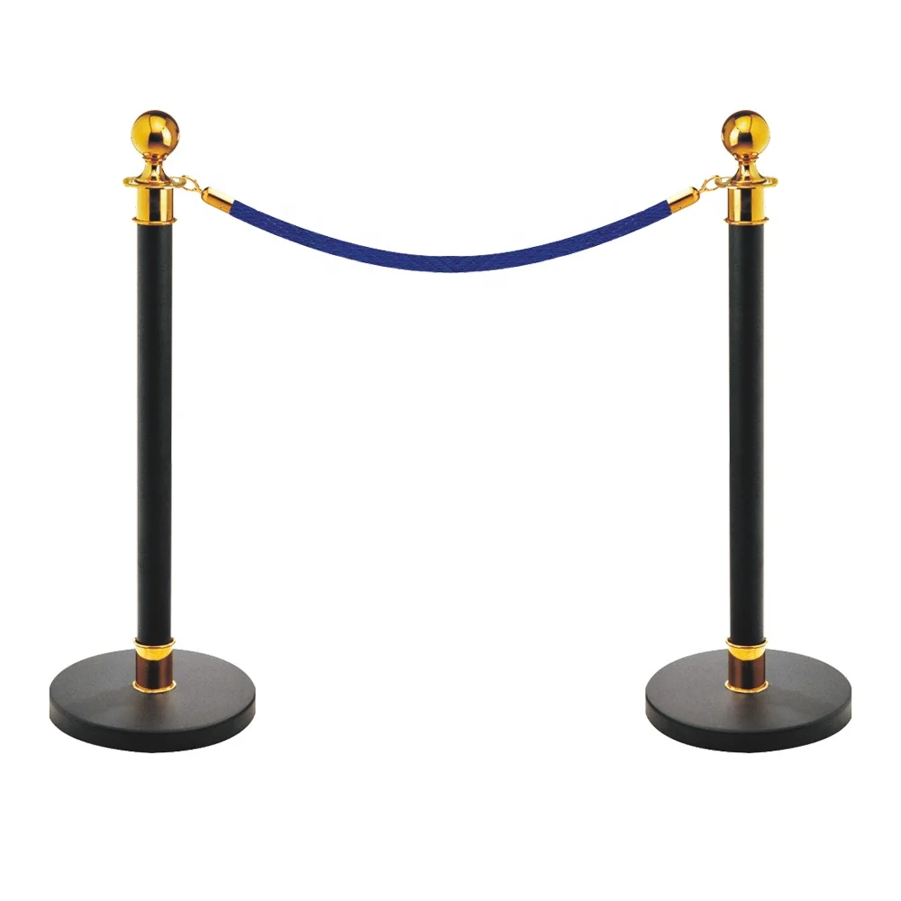 High Grade Steel Queuing Retractable Belt Powder Coating Queue Stanchion Control Barrier