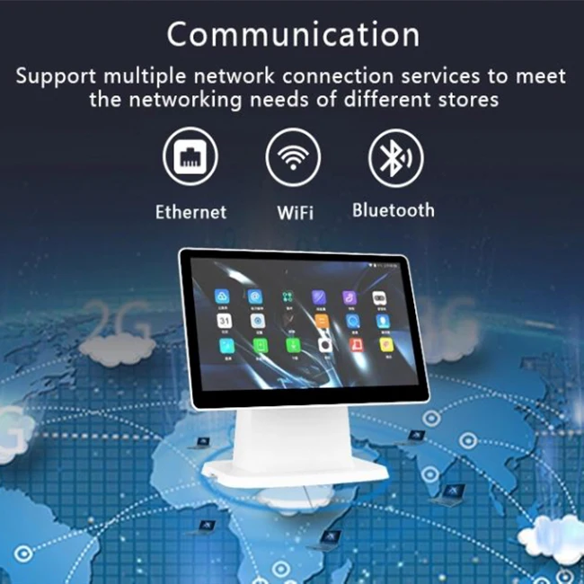 Cashier machine for supermarket pos system set touch screen cash register android tablet with printer cashier touch screen