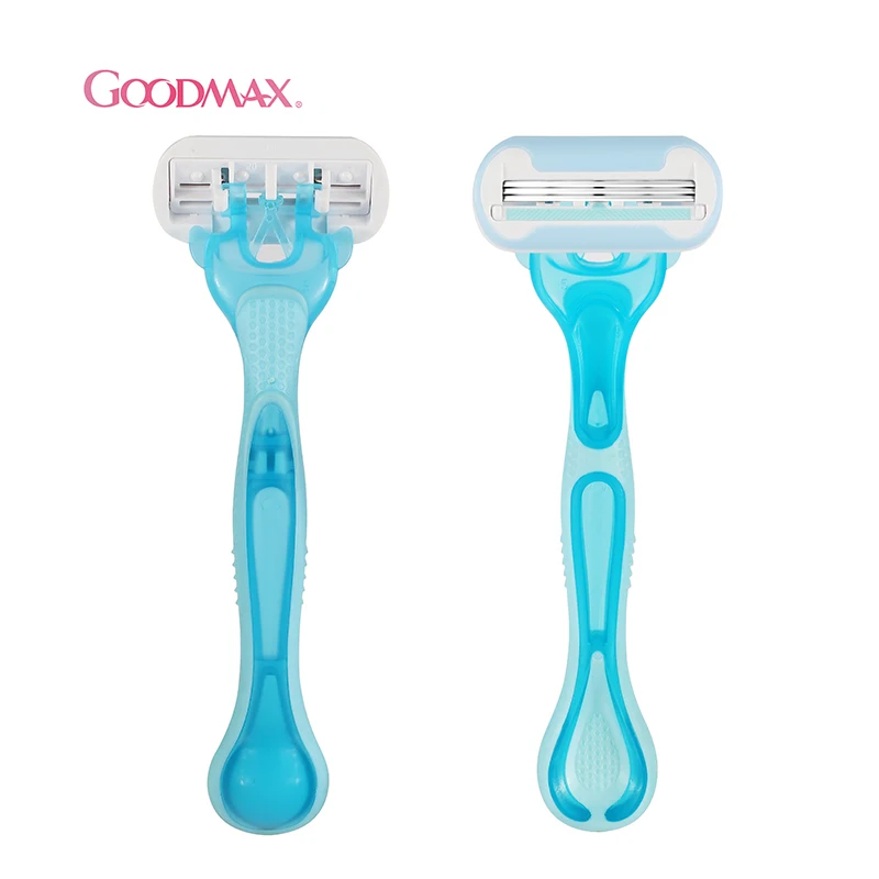 GoodMax Disposable Hotel Safety Sweden Stainless Steel Triple Blade Women Facial Shaving Razor