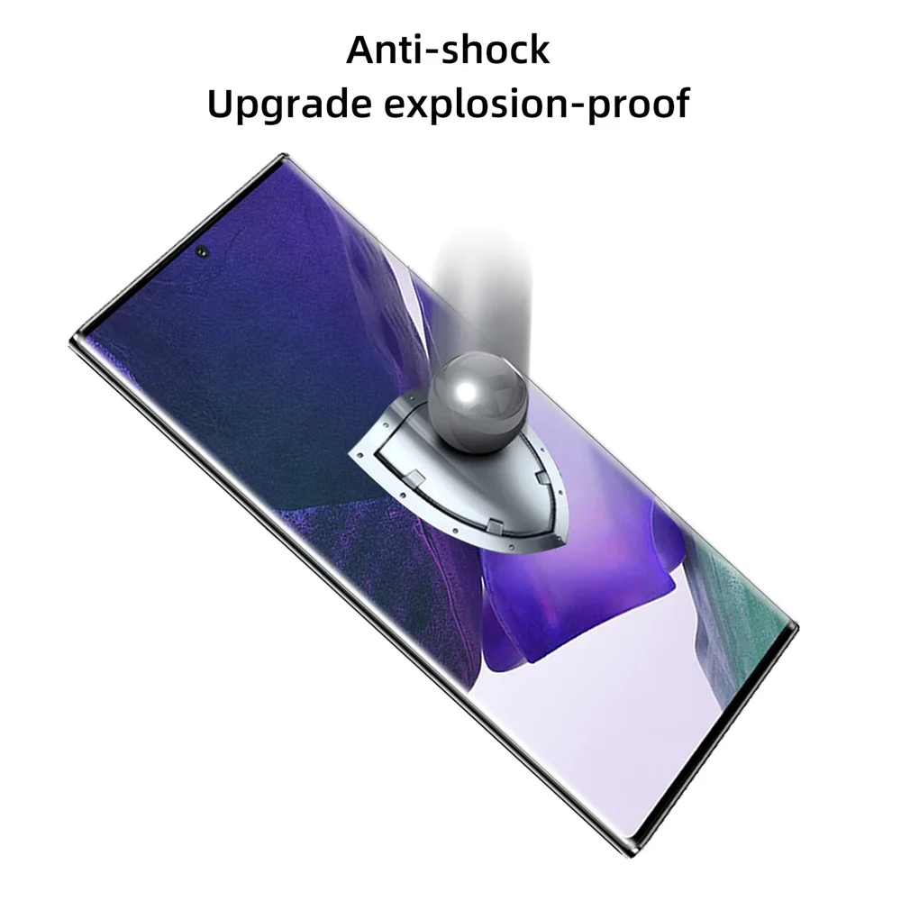  Для Samsung NOTE 20 Стекло экрана полное покрытие закаленное стекло 9H 0 33 мм защита с розничной