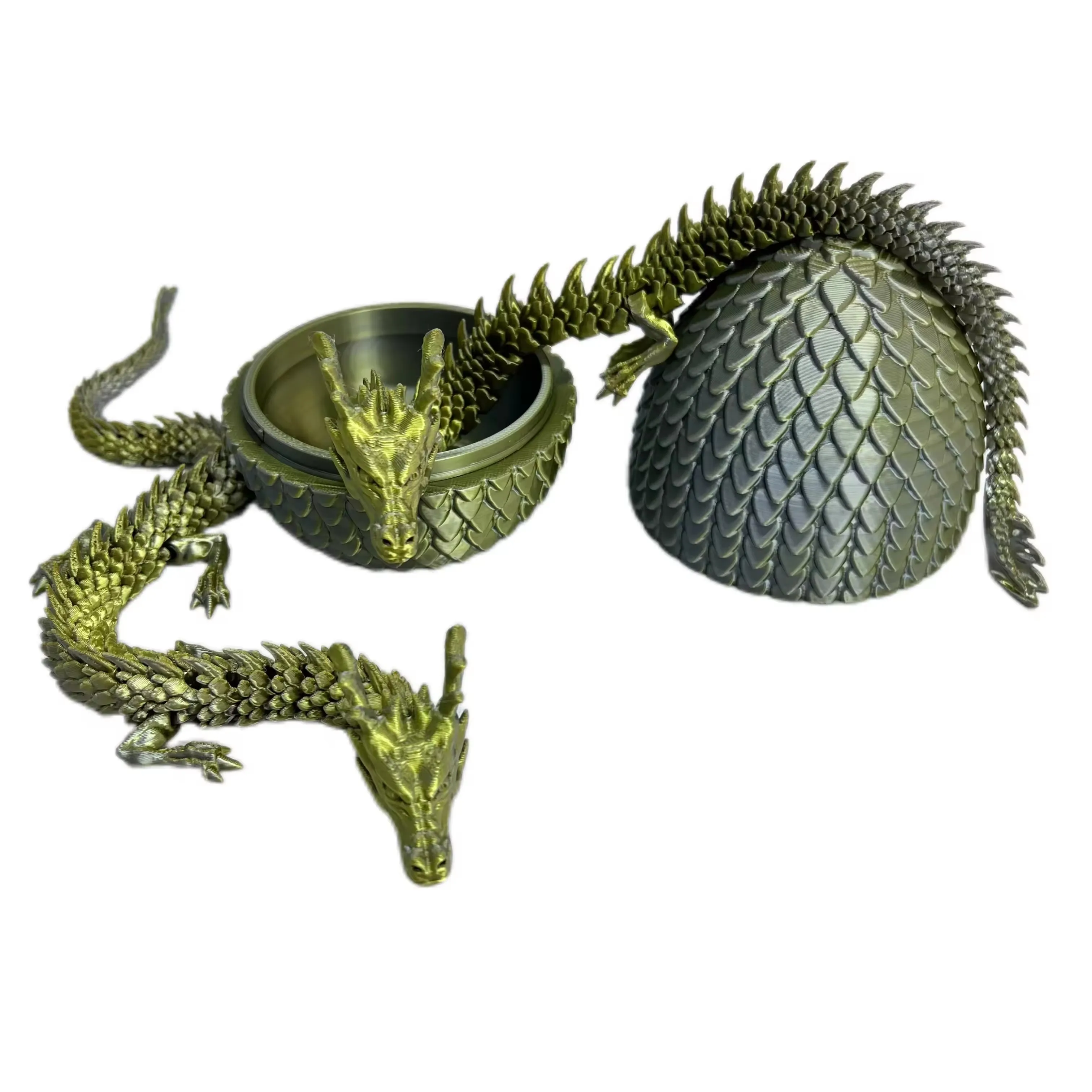 Custom Resin Plastic Nylon PLA PA Model Colours 3D Printed Chinese Dragon and Dragon Egg for Kids