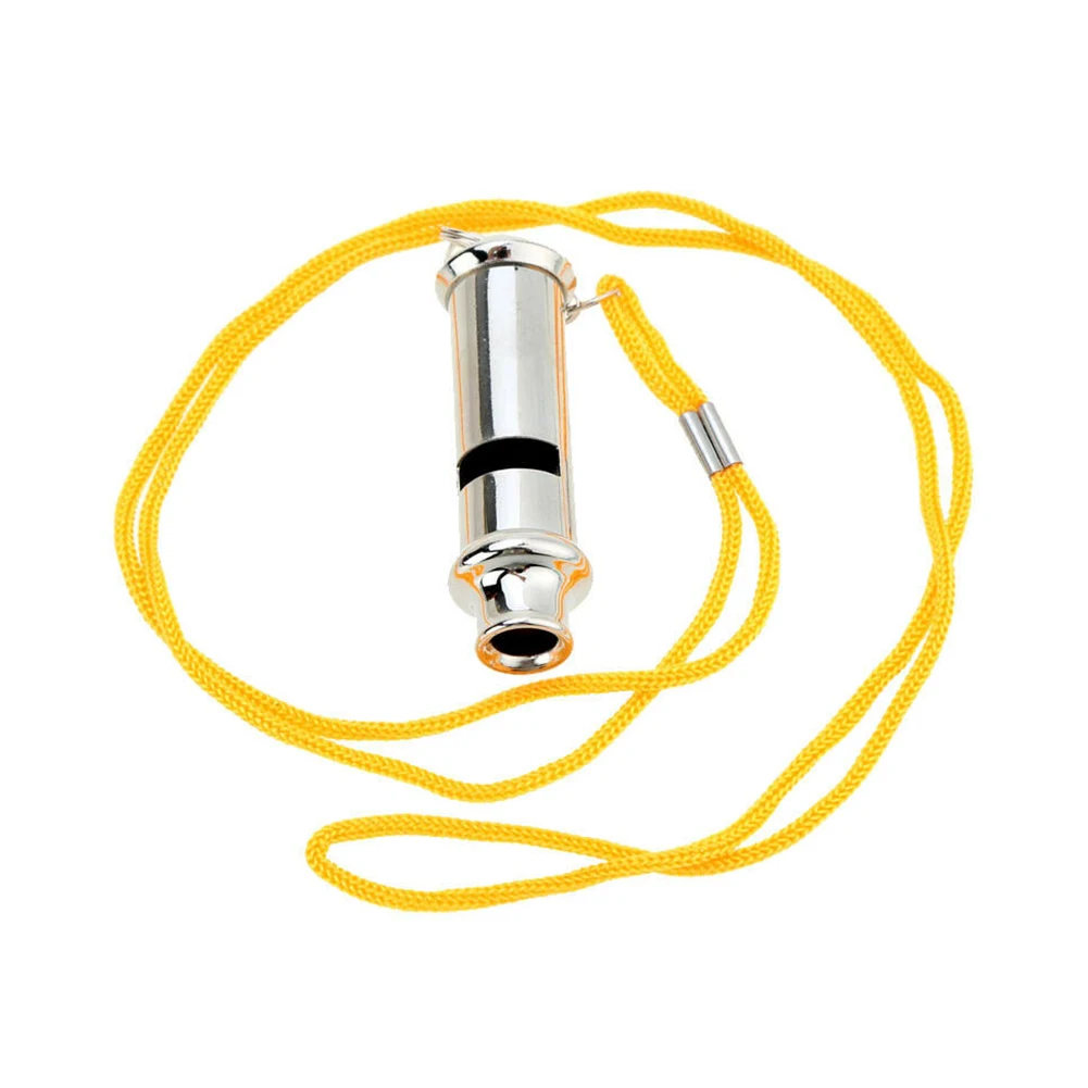 
2020 new design portable customized High frequency survival metal whistle 