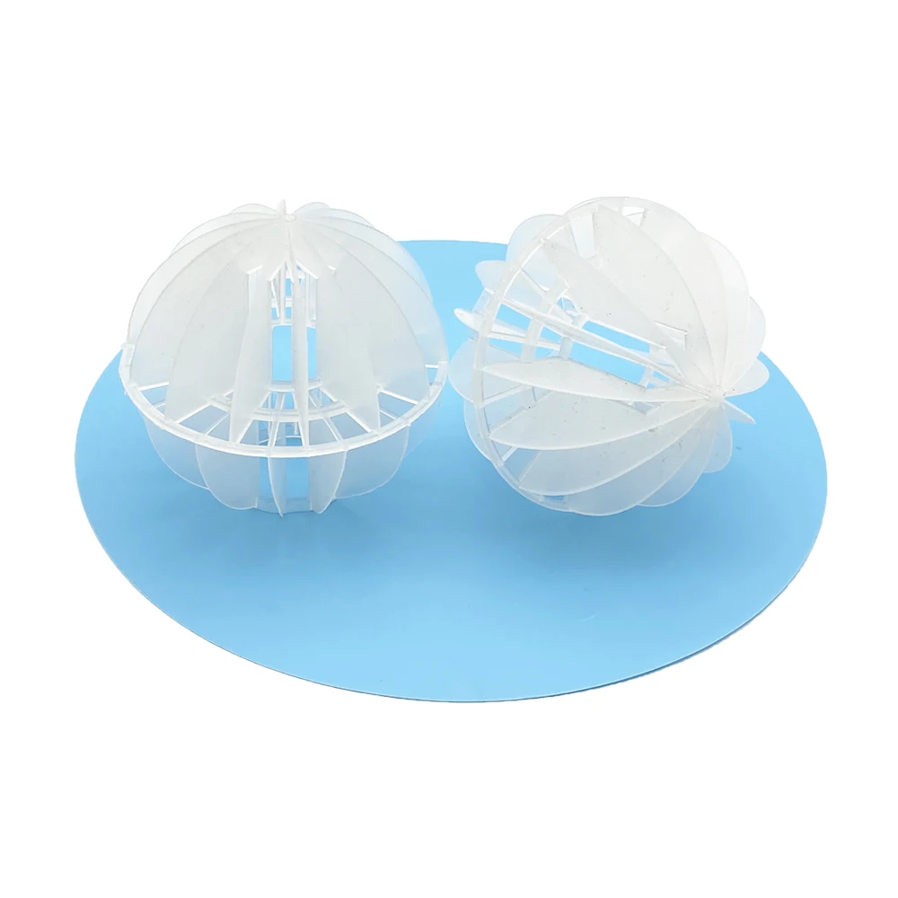 PP PE polyhedral filler Plastic Polyhedral Hollow Ball For Wet Scrubber Filter