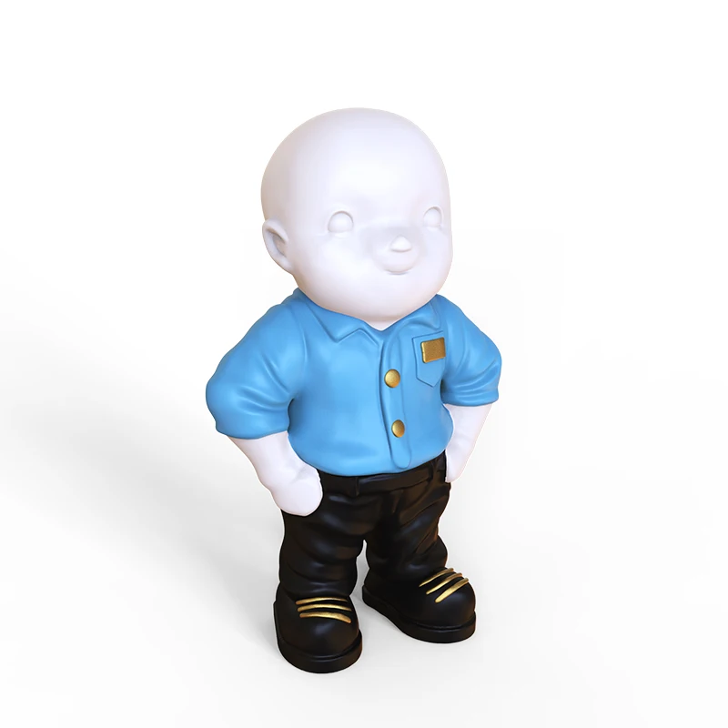 Personalized resin craft home decoration unique cute figurin custom mini 3d action custom cartoon toy figurine