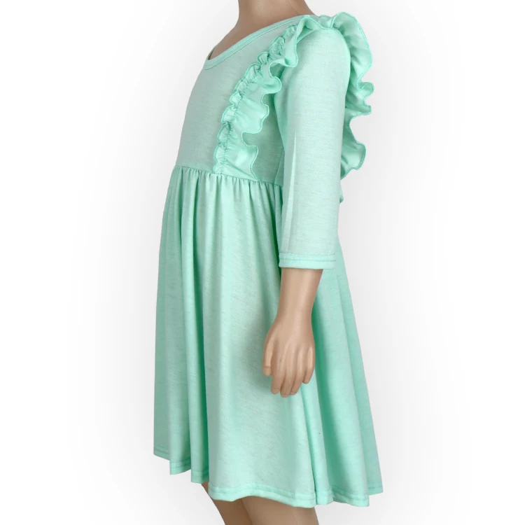 Одежда Yiwu Yiyuan с длинным рукавом детское однотонное бархатное платье бордового цвета для девочек повседневное праздничное вечернее принцессы