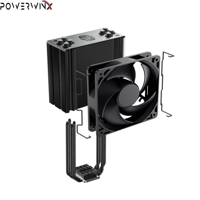 Black Edition CPU Air Cooler, 4 Direct Contact Heatpipes, 120mm Silencio Fan