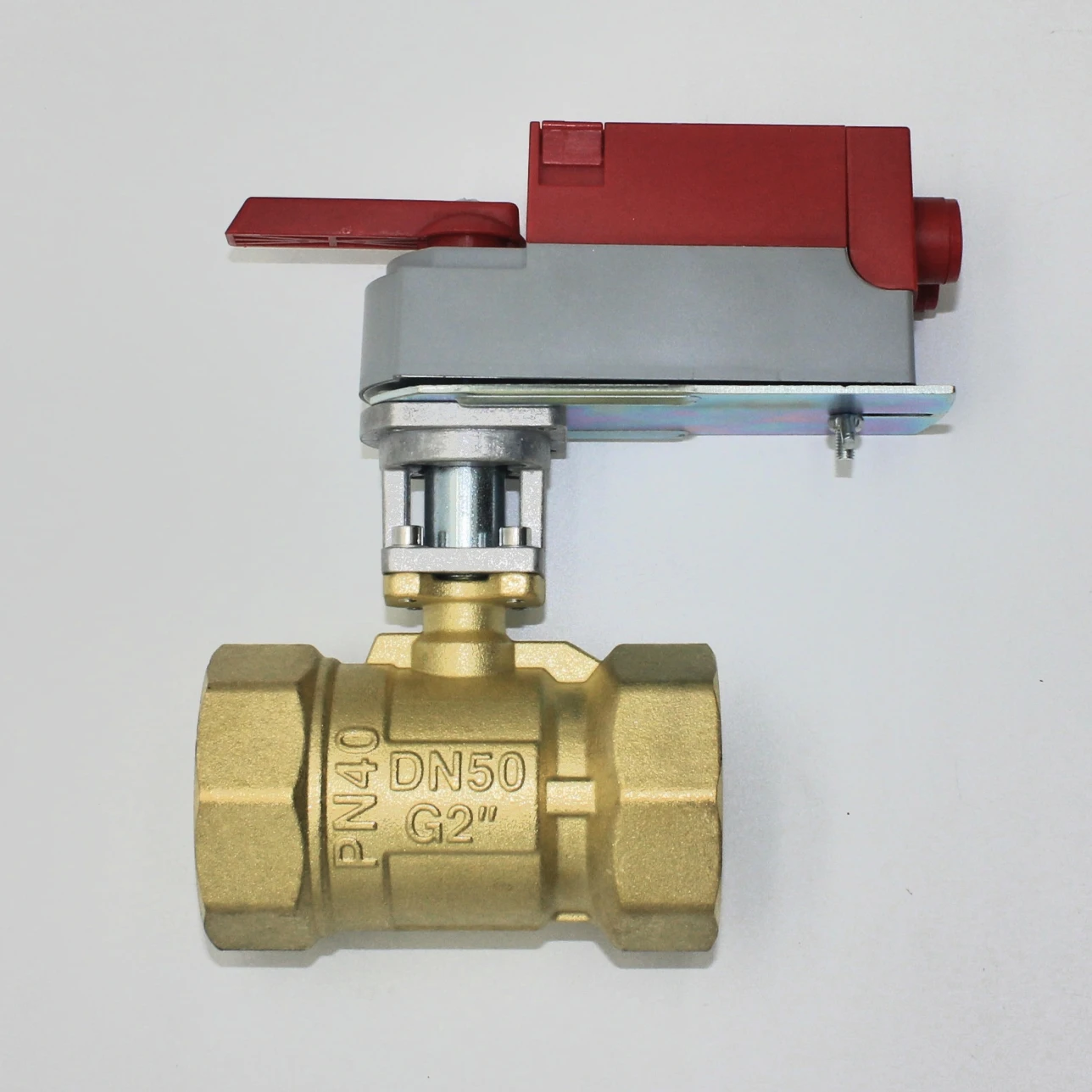 1-1/4 inch three way 220V Motorized Ball Valve with Brass Valve Body