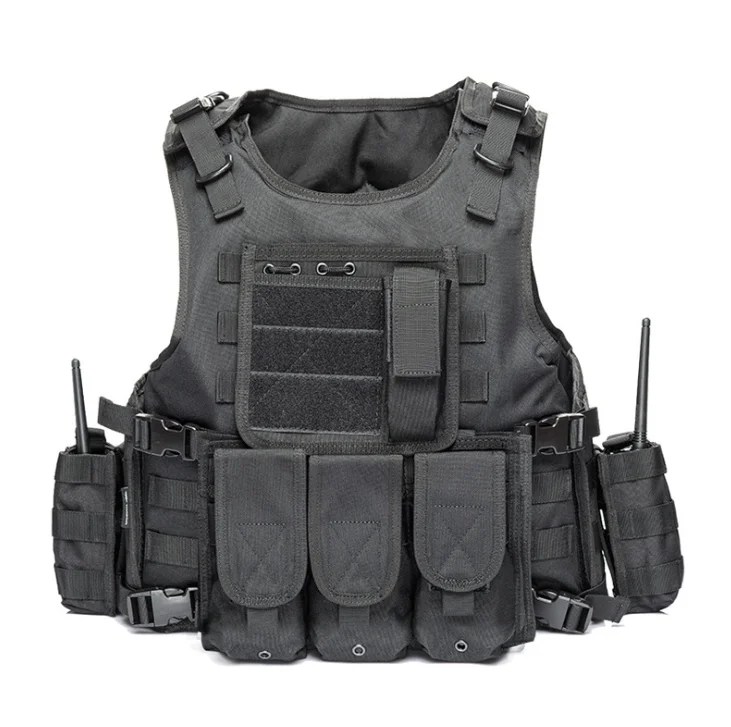 High Quality  Adjustable Backpack Vest With Magazine Medical Pouch Interphone Louch Waist Belt