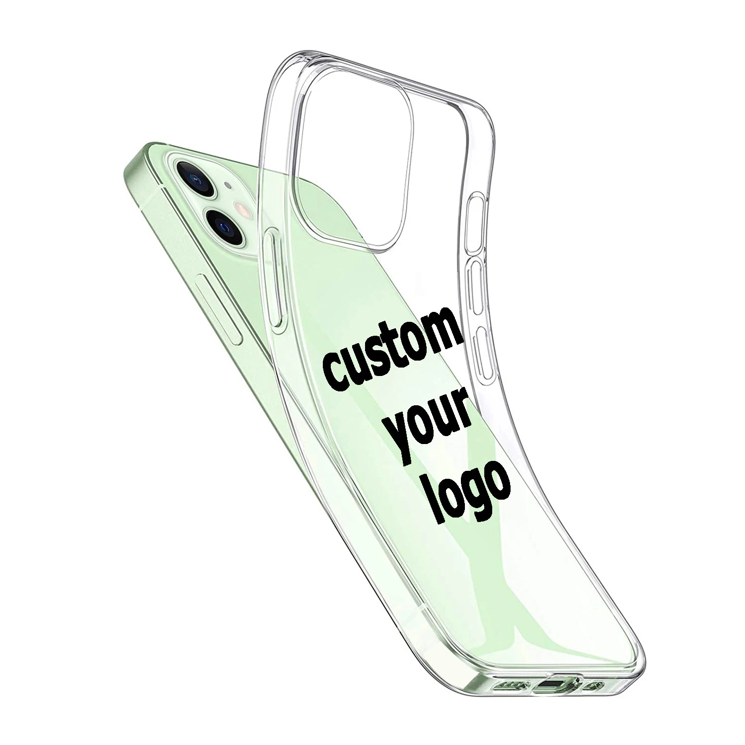 Custom logo Phone Case Custom Transparent Mobile Phone Case TPU cell phone Case for iPhone 12 13 14 Pro