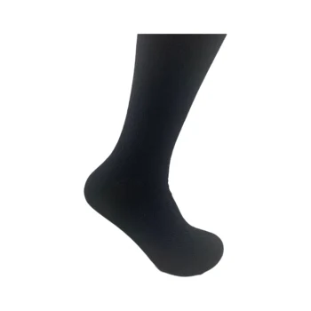 Wholesale Women s Cotton Long Tube Sock Black Solid Color Knee High Socks For School Girls